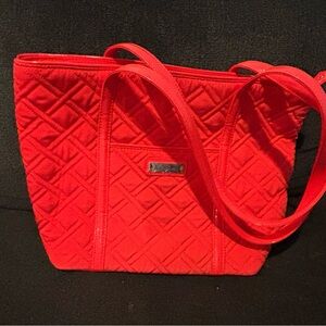 Vera Bradley Vibrant Red Quilted Tote